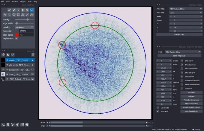 cross-correlation of the raw data to locate the carrier frequencies