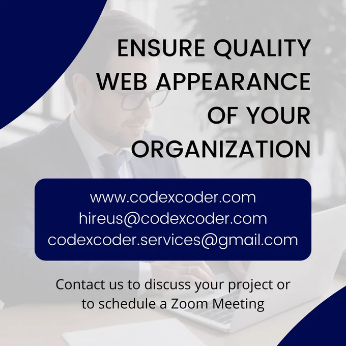 Ensure quality web appearance of your organization