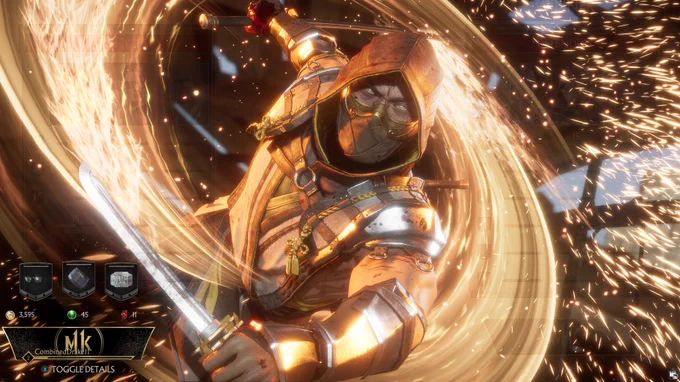 Picture is a screenshot of Scorpian from Mortal Kombat 11