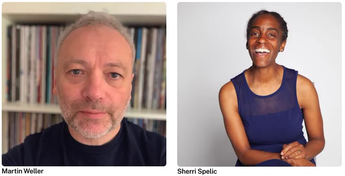 Screenshot of keynotes Martin Weller and Sherri Spelic from https://otessa.org/2022/