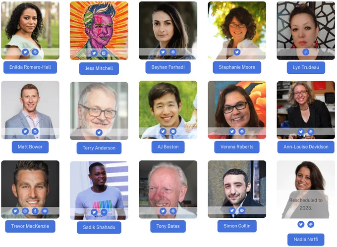 Screenshot of invited speaker list from https://otessa.org/2022/