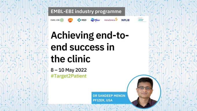 Achieving end-to-end success in the clinic. Sandeep Menon. 