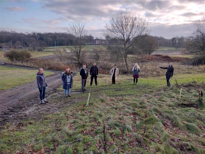 Our team spaced out at NFM site at Brownlee Centre