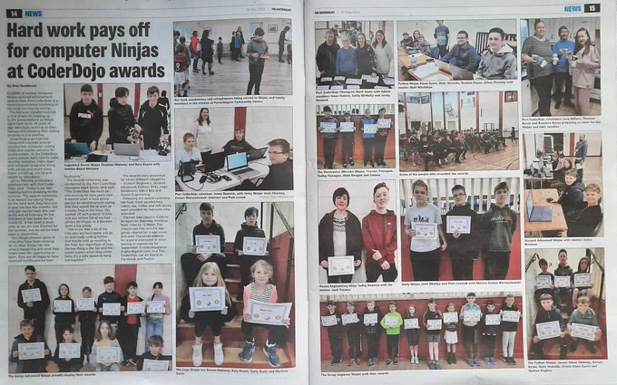 Coderdojo awards for season 2022