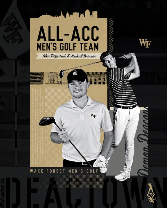 All-ACC Team Alex Fitzpatrick and Michael Brennan