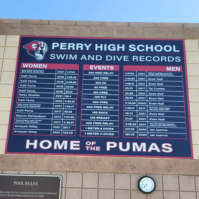 School Record Board Wrap