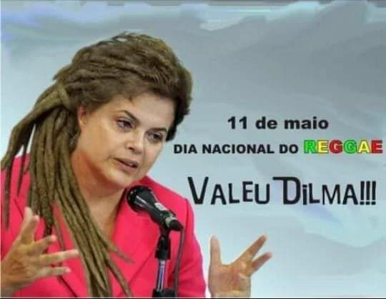 Montagem da Dilma de dreadlocks 