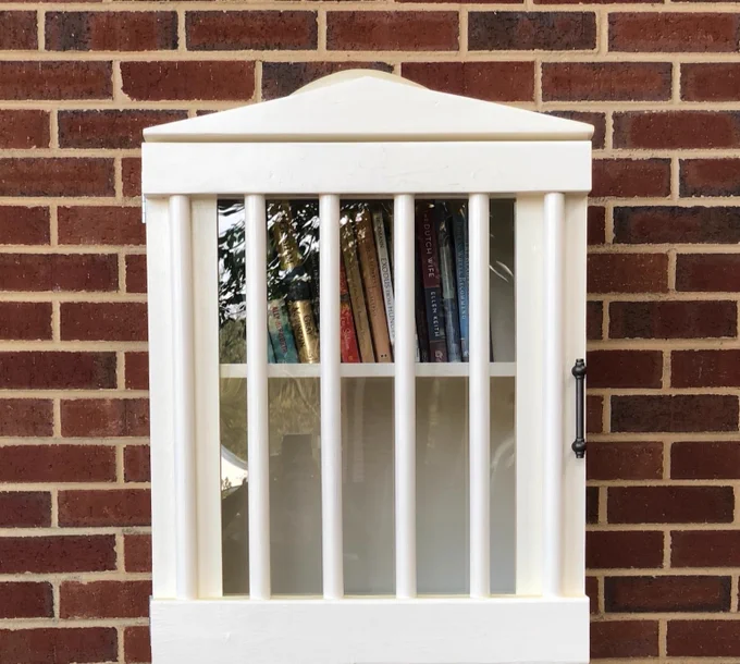 Little Free Library pictured.