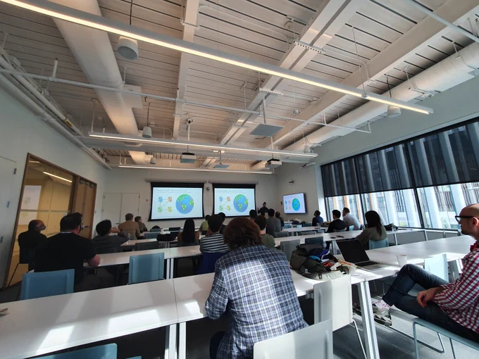 Our fab CTO and founder, Ben Steer, presenting Raphtory - the only temporal graph analytics platform in the industry at this year's Knowledge Graph Conference in New York City. A great turn out.
