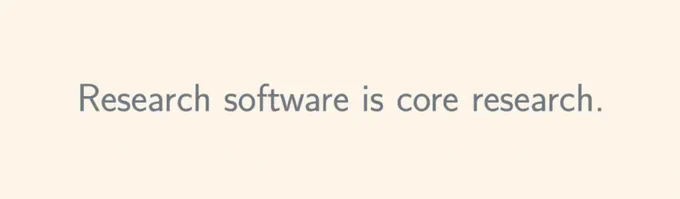Research software is core research