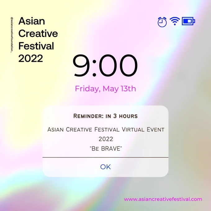 The party begins in 3 HOURS!!!!! ✨🕺💃 🎶
Get ready to #BeBrave!🎟 bit.ly/3MOAM3k We offer discount code for students! DM for details. 
#ACF #ACF2022 #ACFBeBrave2022
#BeBrave #Asiancreativefestival2022 #Asiancreativefoundation #AAPIHeritageMonth 