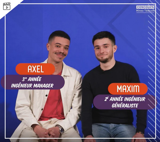 #CMT2022 Découvrez l'épisode 3 de notre web-série "En vérité"  : des étudiants ayant intégré une des écoles du Concours Mines-Télécom répondent aux questions d'étudiants en classes préparatoires souhaitant passer notre concours. 

 Axel et Maxim expliquent pourquoi ils ont fait le choix du Concours Mines-Télécom et racontent comment cela s’est passé pour eux. 

En savoir plus sur :  www.concours-mines-telecom.fr/