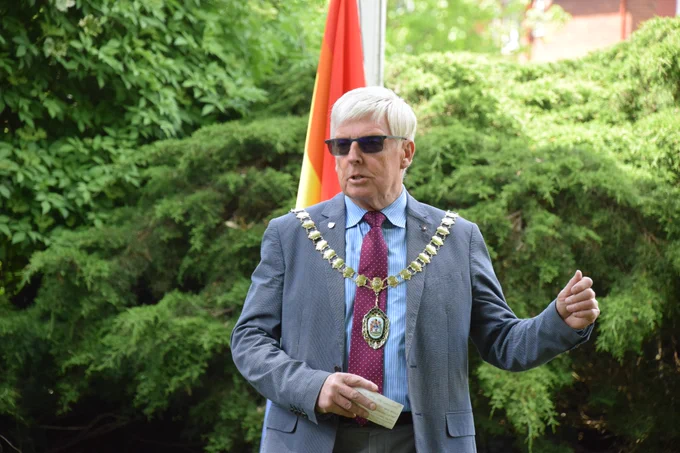 Devon County Council Chairman Jeff Trail started by thanking people for helping to celebrate the event this lunchtime.