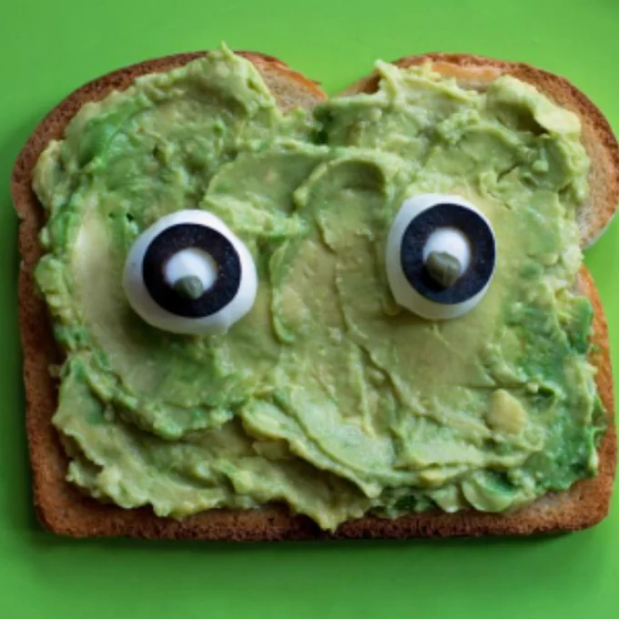 Avocado Toast with Eyes