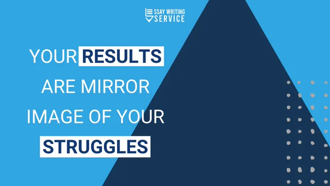 Your results are mirror image of your struggles