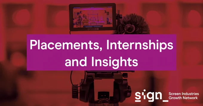 Image text: Placements, Internships and Insights (SIGN)