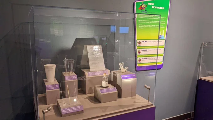 a museum display