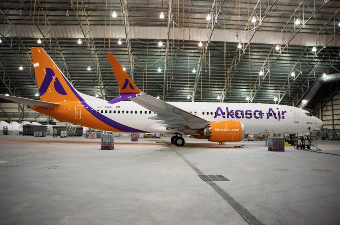 Akasa Air first aircraft