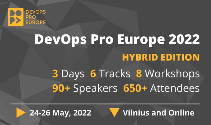 It's just 1 more sleep: Register for DevOps Pro Europe 2022 arriving 24-26 May https://bit.ly/35fXlNV. 

Join @DevOpsEU to cover the principles of DevOps methodology #ad #DevOpsProConferenceEurope 

#DevOps #software #agile #developers #coding #cloudcomputing #tech
