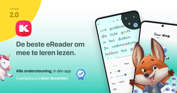 Kobi 2.0, de beste eReader om mee te leren lezen.