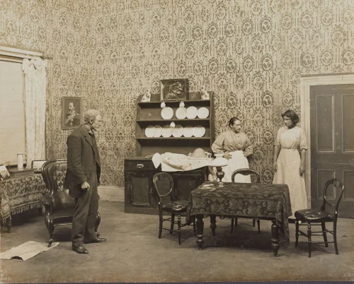 Photograph from a Hindle Wakes production in 1912. 