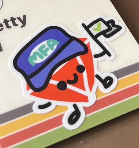 MFA gemmy sticker