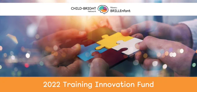Text reads: 2022 Training Innovation Fund. Image shows hands holding puzzle pieces that fit together