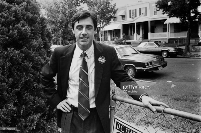 Throwback portrait of John Capozzi standing in front of a fence
Rep. John James Capozzi (D-DC), House of Representatives Shadow Member, standing near a fence. December 5, 1999 (Photo by Laura Patterson/CQ Roll Call via Getty Images)