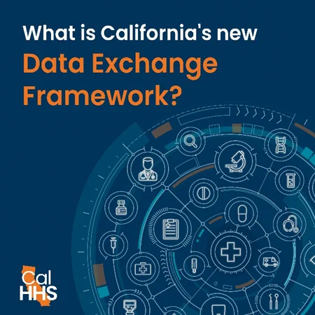 What is California's new Data Exchange Framework? CalHHS Logo. 