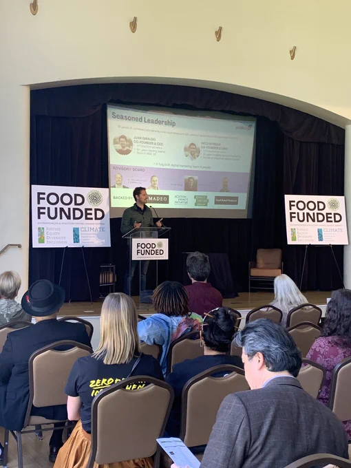 Juan Giraldo pitching Waku plant based tonic