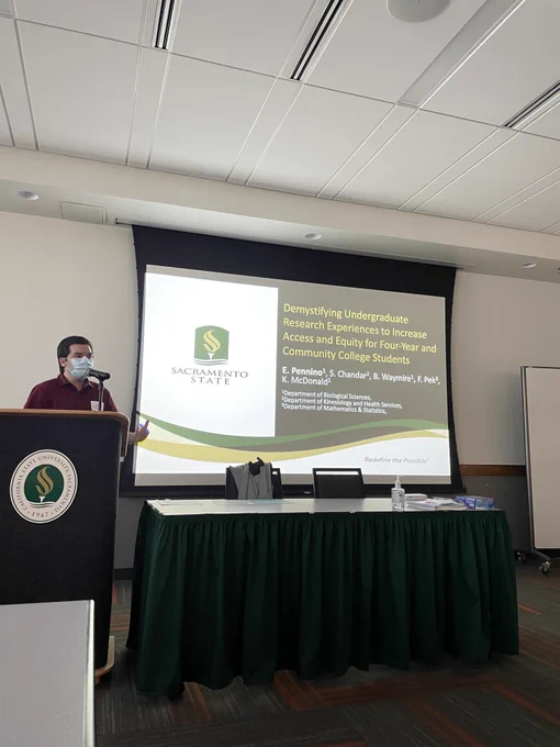 Gradusate student Eric Pennino 
