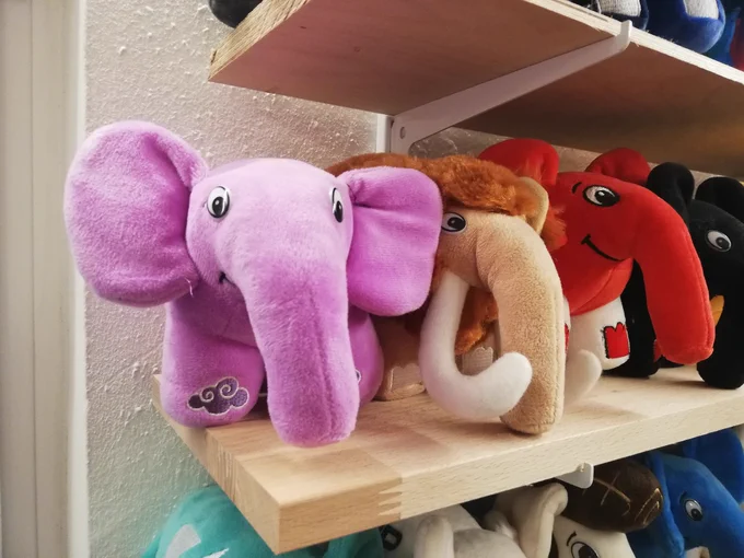 Elephpants on a shelf.