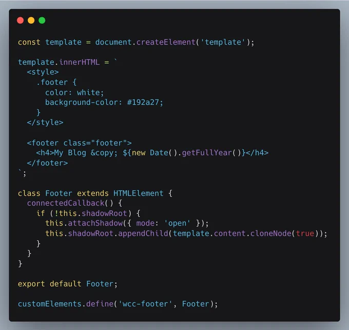 Step 1: Write a Web Component