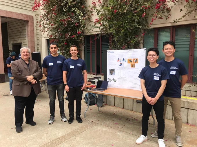 MAE Senior Day at UCSD.  iAssay sponsored engineering team showing poster and prototype at the event.  The project was to develop of prototype of a miniature PCR thermal cycler adaptor that fits into iAssay's SimpleTest point of care device, and it was a success.  The SimpleTest is a cloud-connected universal point of care diagnostics  device that adapts to 3rd party tests.  This addition will allow a molecular test to run in one of two drawers, and a completely different type of test in the other drawer (e.g. strip, cuvette, electronic).  Very exciting day!