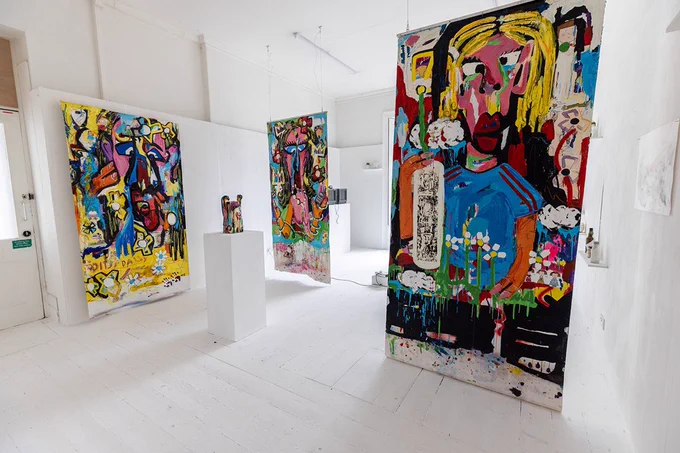 Artworks by Monty Cooke, Falmouth University.
