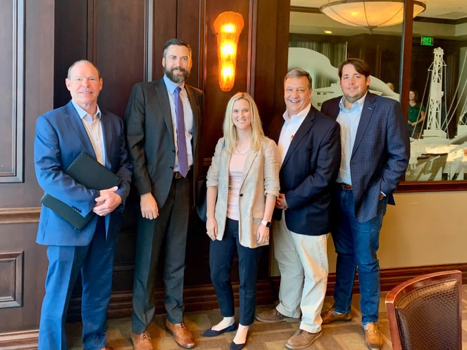 Jim Wilkes, President, Texland Petroleum & IPAA Chair; Alliance President Jason Modglin; PAC Chair Cye Wagner; Dan Naatz; Alliance Board Chair Houston Sullivan