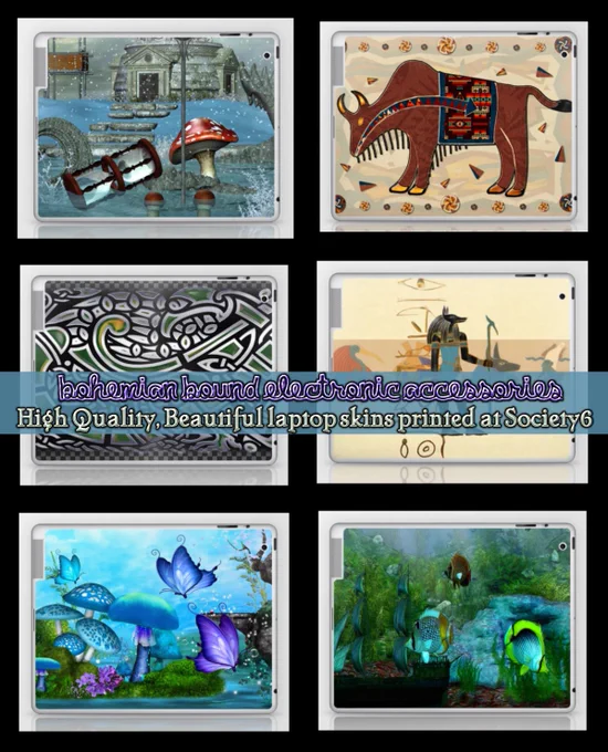 Bohemian Bound Does your electronics RIGHT! Don't skip on quality & design with Bohemian Bound @society6 iPhone & Android Skins, Laptop Skins PLUS NEW Cases & Card Cases for Android! #iphonecase #androidcase #androidwallets #iphonewallets #phoneskins https://society6.com/bohemianbound/tech?sort=random