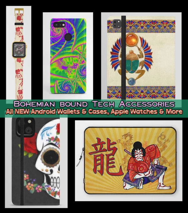 Bohemian Bound Does your electronics RIGHT! Don't skip on quality & design with Bohemian Bound @society6 iPhone & Android Skins, Laptop Skins PLUS NEW Cases & Card Cases for Android! #iphonecase #androidcase #androidwallets #iphonewallets #phoneskins https://society6.com/bohemianbound/tech?sort=random