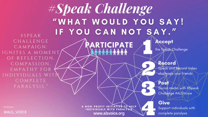 #SpeakChallenge #ALSVoice