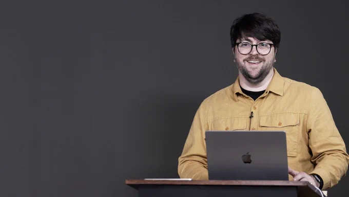 Dave Rupert teaching his new Web Components course