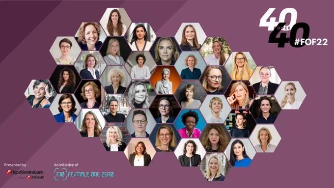 The moment you have all been waiting for: the 2022 edition of “40 over 40 – Germany’s Most Inspiring Women”! 

Check out Germany’s most inspiring women here: https://bit.ly/3x64ps0