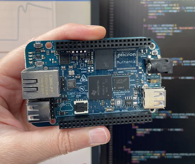 Image of SanCloud BeagleBone Enhanced Single Board Computer - Micron Authenta variant