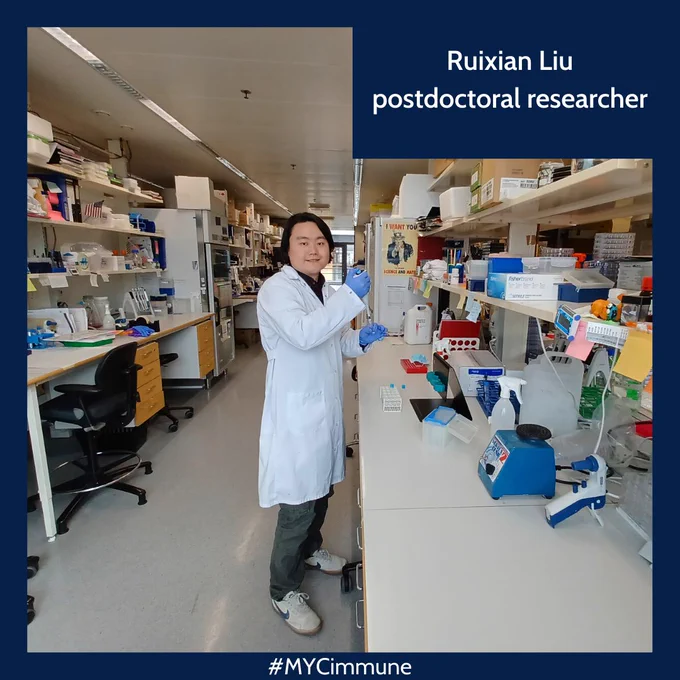 Tutkija, FT Ruixian Liu laboratoriossa