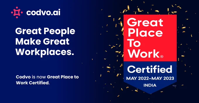Codvo.ai is Great Place to Work Certified!