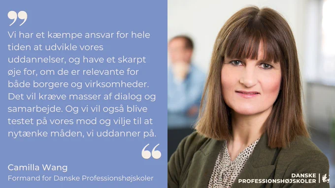 Camilla Wang er ny forkvinde for Danske Professionshøjskoler.