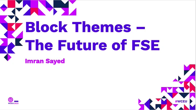 Imran's intro slide