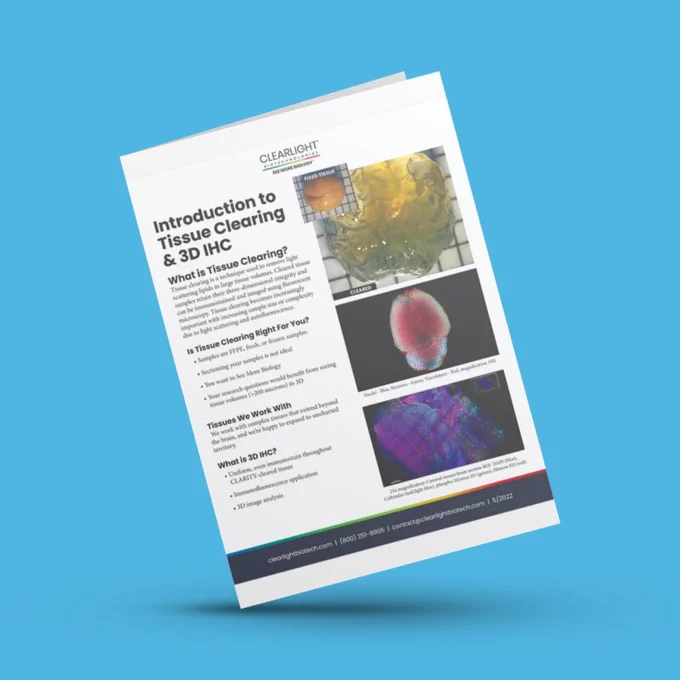 Introduction to Tissue Clearing and 3D IHC - ClearLight Bio

