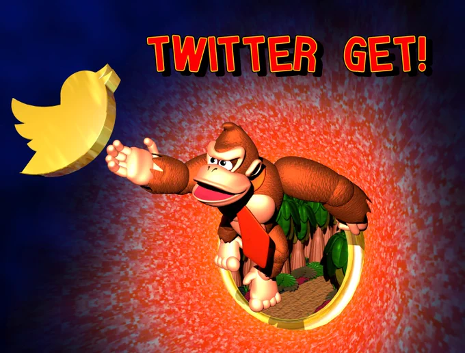 DKC and Sonic CD inspired custom render all modeled by me!
