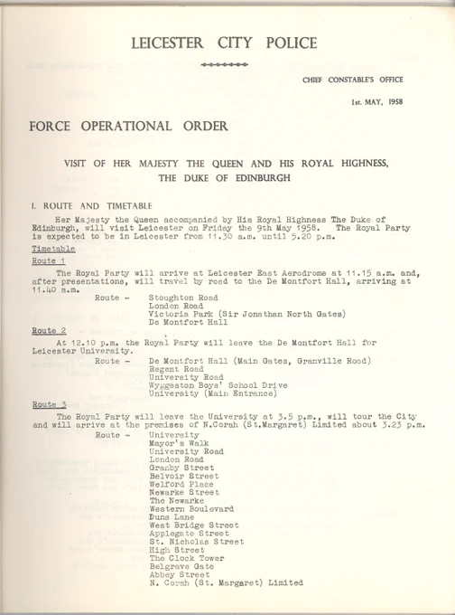 DE5491-308 Visit of HM the Queen 1958