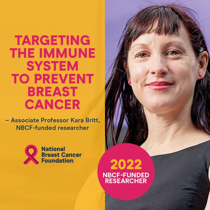 Associate Professor Kara Britt, NBCF- funded researcher